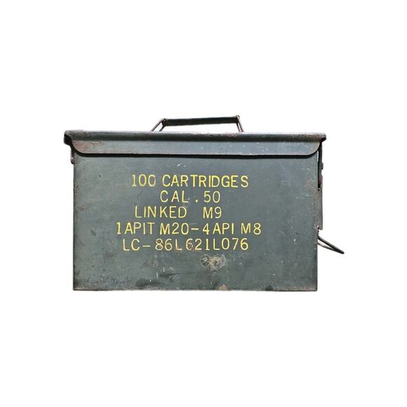 Vintage Ammo Can Box 1 Pack .50 CAL M2A2 Military Surplus Used USA - Picture 1 of 5